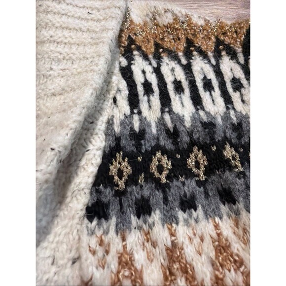 ANTHROPOLOGIE Small PATTERNED CARDIGAN Sweater - Picture 7 of 12